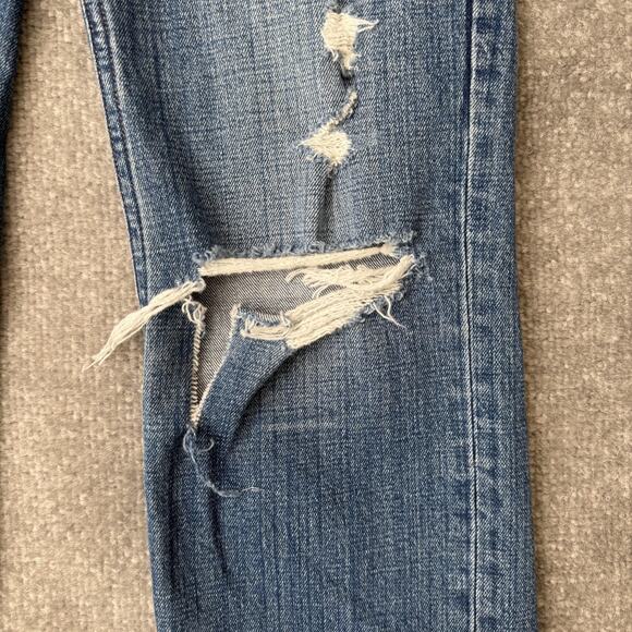 Abercrombie & Fitch Jeans Womens 24 00 Ankle Straight Ultra High Rise Distressed - Picture 12 of 12
